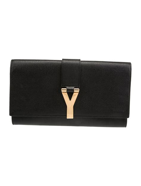 ysl chyc clutch black|saint laurent evening clutch.